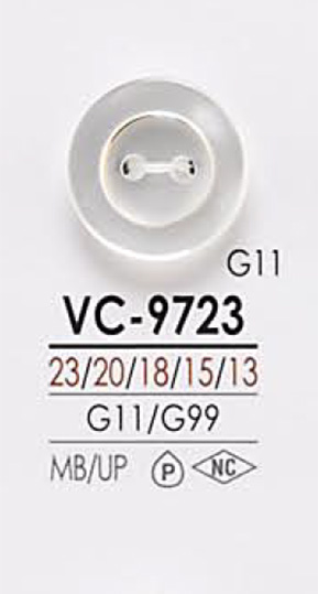 VC9723 Botón De Camisa Negro Y Teñido IRIS