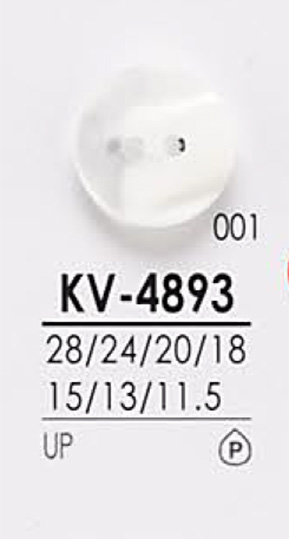 KV4893 Botón De La Camisa Para Teñir IRIS