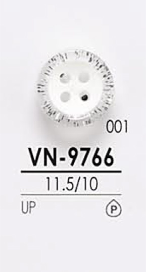 VN9766 Botón De La Camisa Para Teñir IRIS