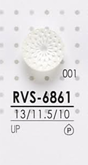RVS6861 Botón De Poliéster Para Teñir IRIS