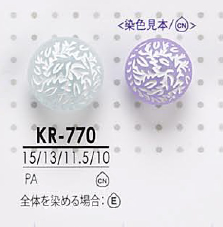 KR770 Botón De Vástago Para Teñir IRIS