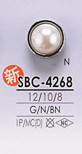 SBC4268 Botón Con Forma De Perla IRIS