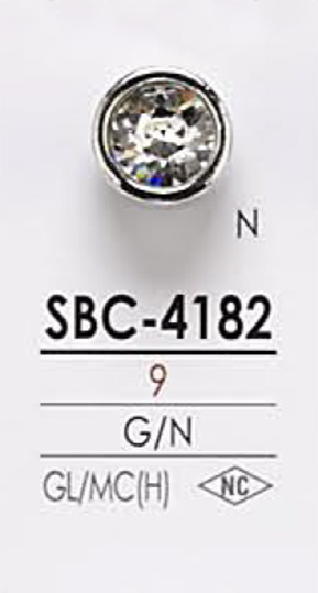 SBC4182 Botón De Piedra De Cristal IRIS