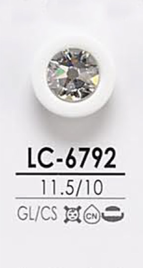 LC6792 Botón De Piedra De Cristal Para Teñir IRIS