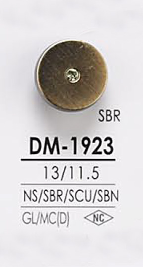 DM1923 Botón De Piedra De Cristal Con Forma De Rizo Rosa IRIS