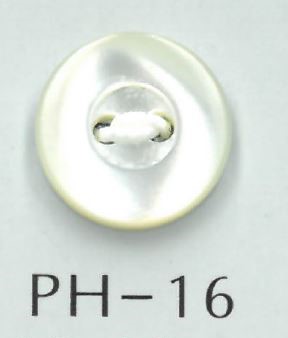 PH16 Botón De Concha Con Borde De 2 Orificios Sakamoto Saji Shoten