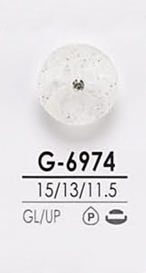 G6974 Botón De Piedra De Cristal Con Forma De Rizo Rosa Para Teñir IRIS