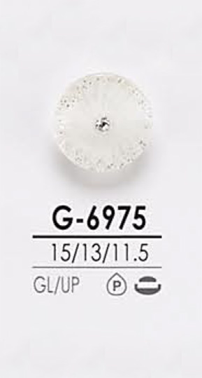 G6975 Botón De Piedra De Cristal Con Forma De Rizo Rosa Para Teñir IRIS