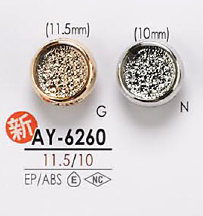 AY6260 Botón De Metal Para Teñir IRIS