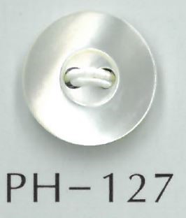 PH127 Botón De Concha Hueca De 2 Orificios Sakamoto Saji Shoten