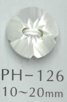 PH126 Botón De Concha De Flor De 2 Agujeros Sakamoto Saji Shoten