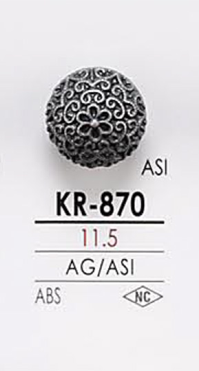 KR870 Botón De Metal IRIS