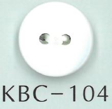 KBC-104 BIANCO SHELL Botón De Concha Plana De 2 Agujeros Sakamoto Saji Shoten