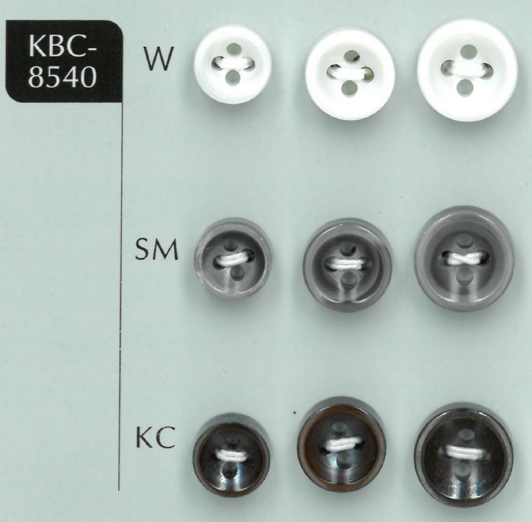 KBC-8540 Botón De Concha De 4 Orificios Y 4 Mm De Espesor Sakamoto Saji Shoten