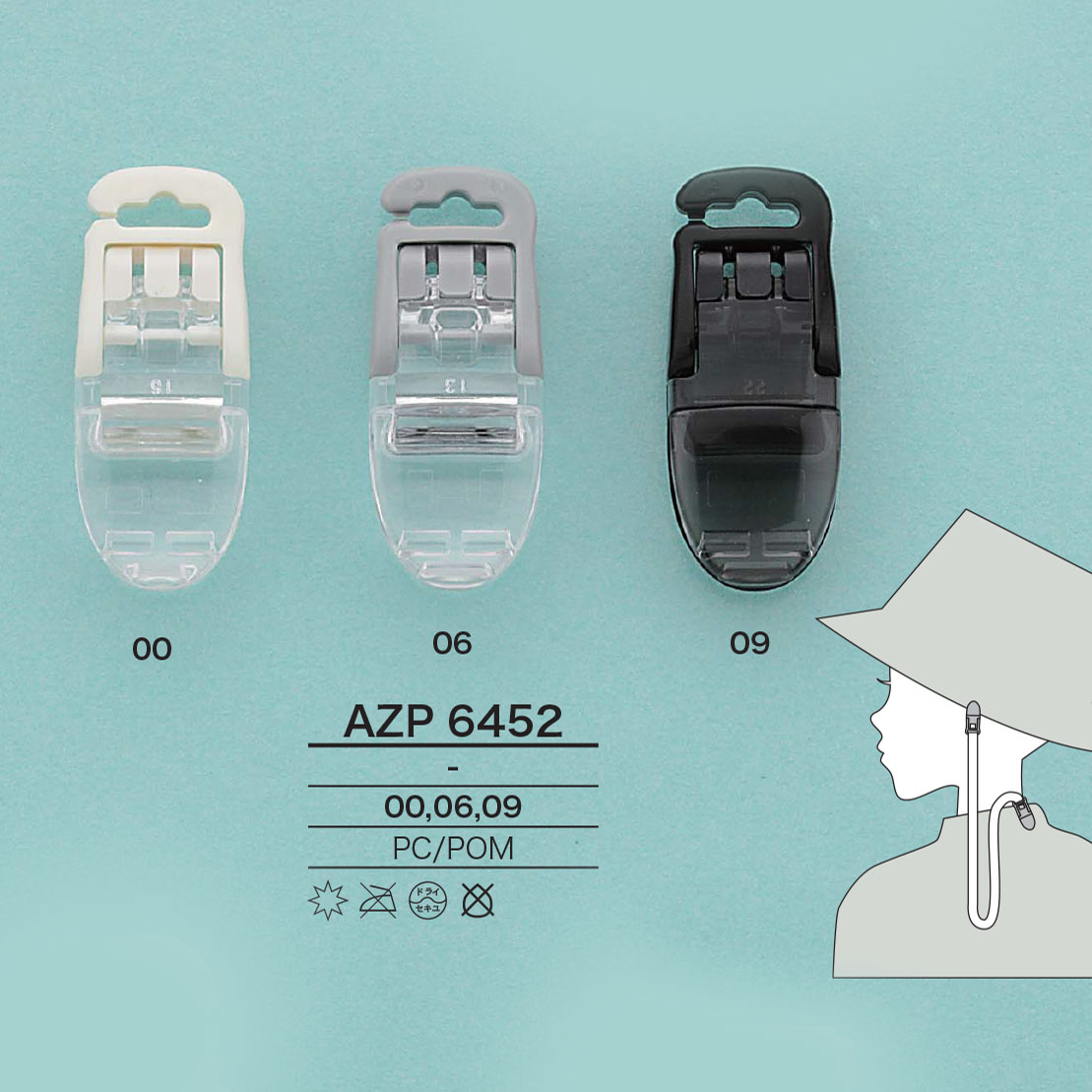 AZP6452 Clip De Abrazadera Para Cable[Hebillas Y Anillo] IRIS