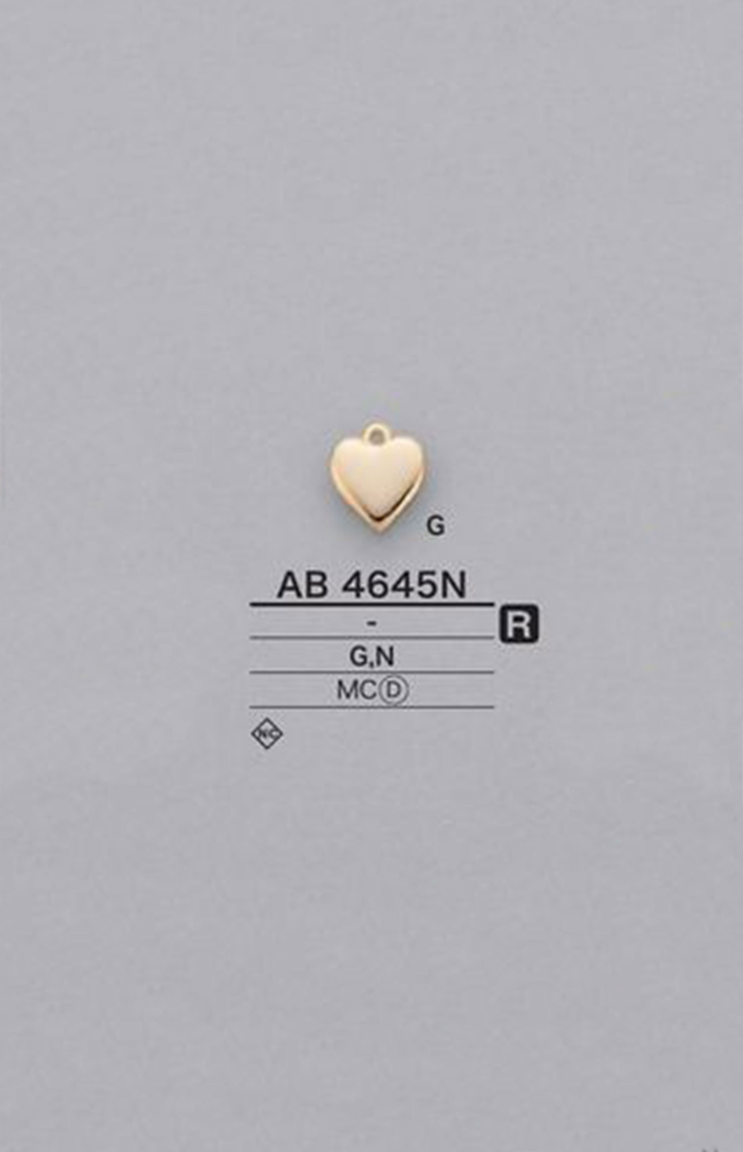 AB4645N Piezas Con Motivos En Forma De Corazón[Mercancías Misceláneas Y Otros] IRIS