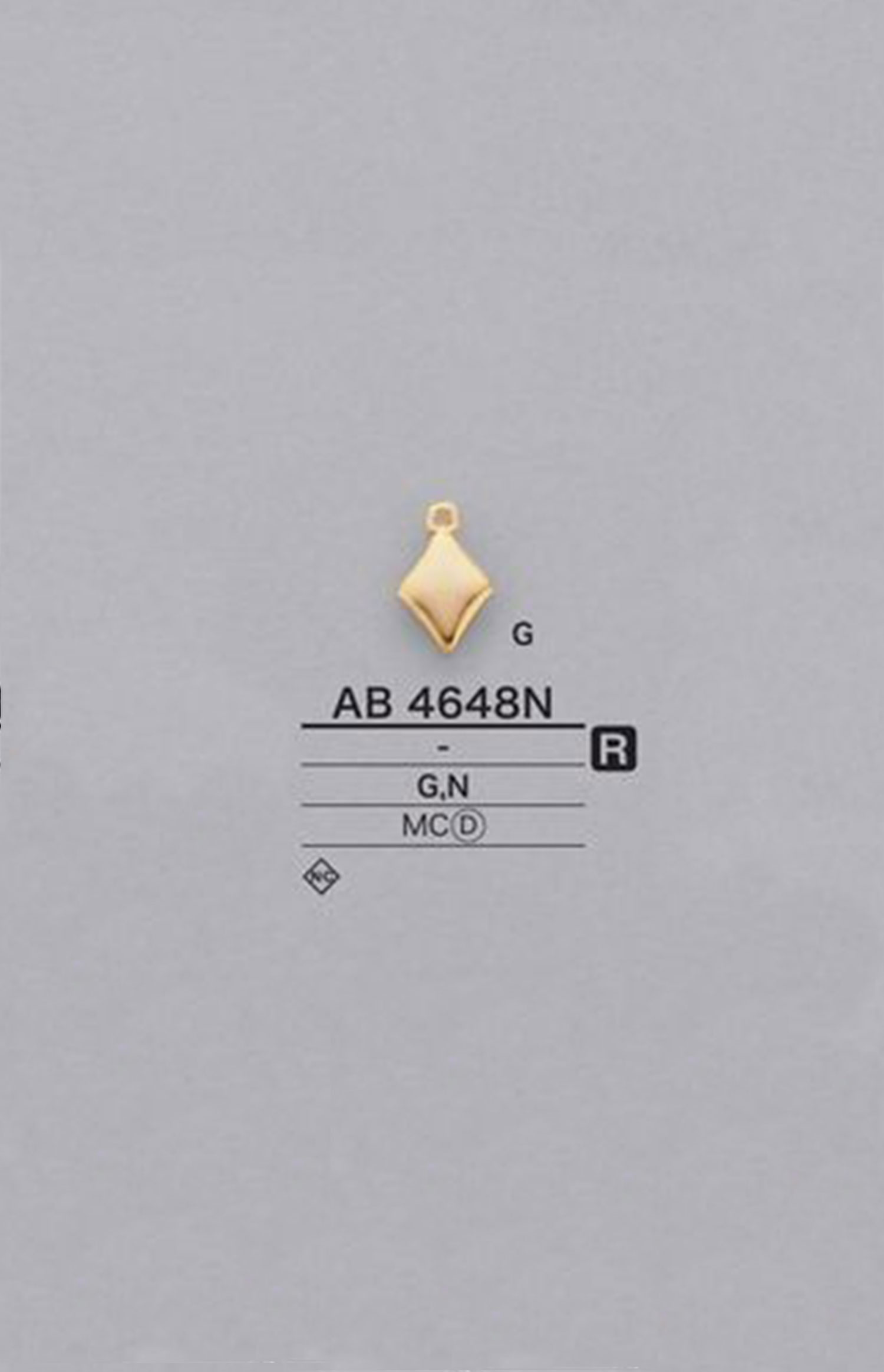 AB4648N Piezas De Motivo En Forma De Diamante[Mercancías Misceláneas Y Otros] IRIS