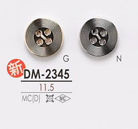 DM2345 Botón De Metal De 4 Orificios IRIS