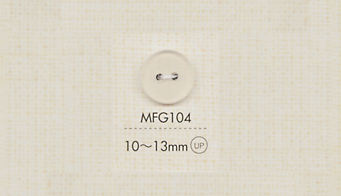 MFG104 BOTONES DAIYA Botón Transparente Mate De 2 Orificios DAIYA BUTTON