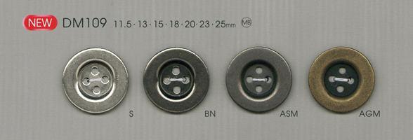 DM109 Botones Metálicos Para Camisas Y Chaquetas Sencillas[Botón] DAIYA BUTTON