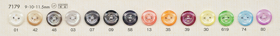 7179 Botones De Poliéster De Colores De Color Caramelo Para Camisas Y Blusas[Botón] DAIYA BUTTON