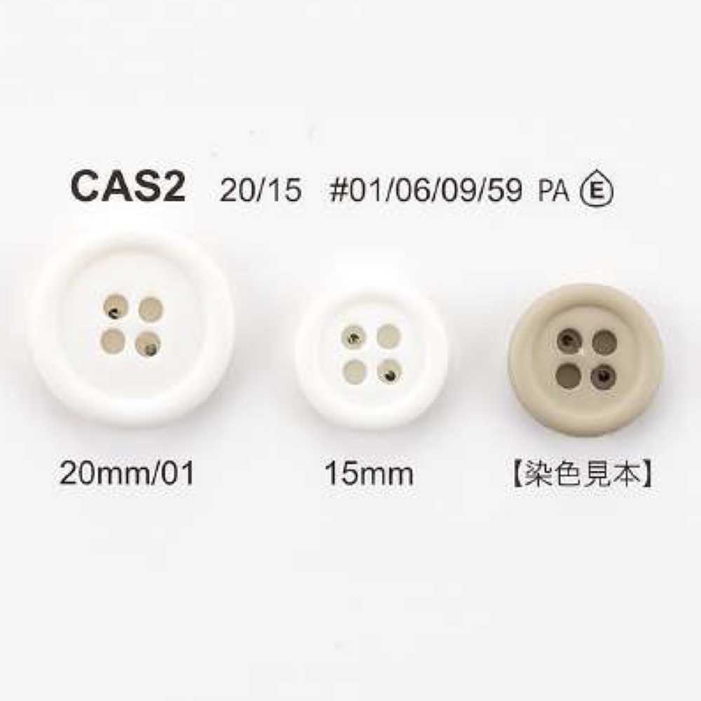 CAS-2 Botón De Bio-nailon De 4 Orificios IRIS