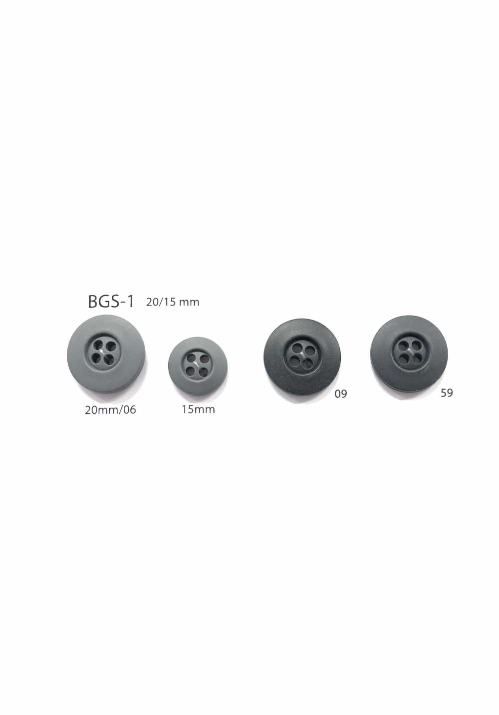 BGS-1 Botón De Biopolietileno De 4 Orificios IRIS