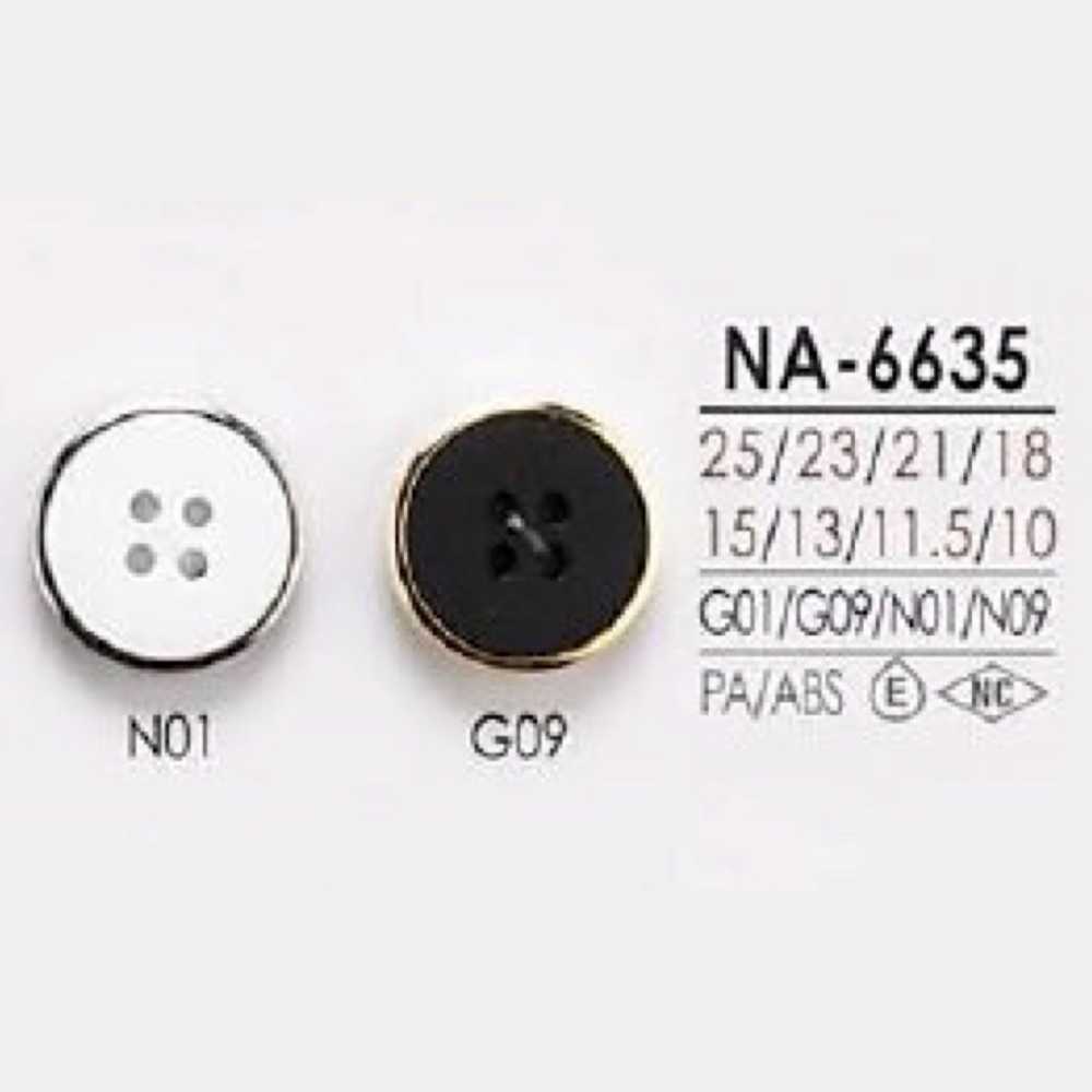 NA6635 Botón De 4 Orificios De Resina De Nailon/resina ABS IRIS