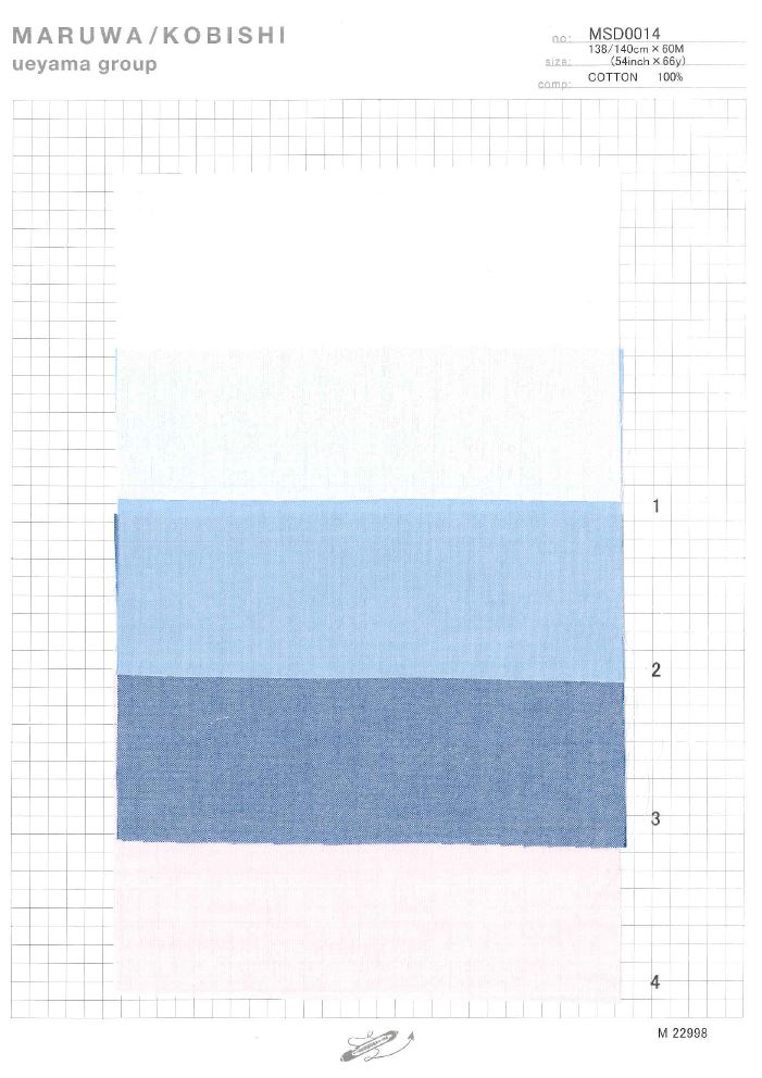 MSD0014 Oxford De Punta Elástica Natural[Fabrica Textil] Ueyama Textile