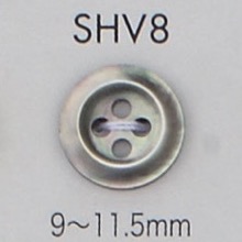 SHV8 Botón De Concha Con Borde Y 4 Agujeros DAIYA BUTTON(DAIYA BUTTON)