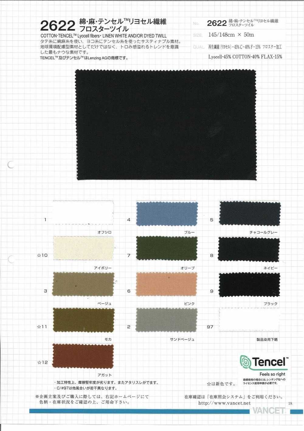 2622 Lino Tencel Lyocell Fibra Frosted Twill[Fabrica Textil] VANCET