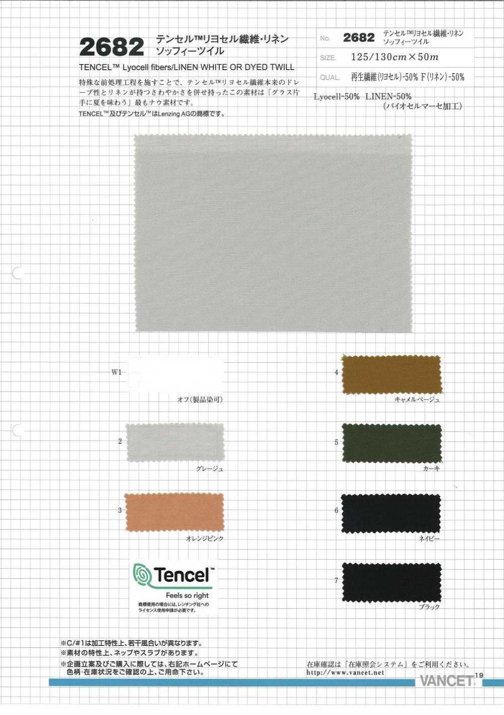 2682 Tencel / Lino Sophie Twill[Fabrica Textil] VANCET