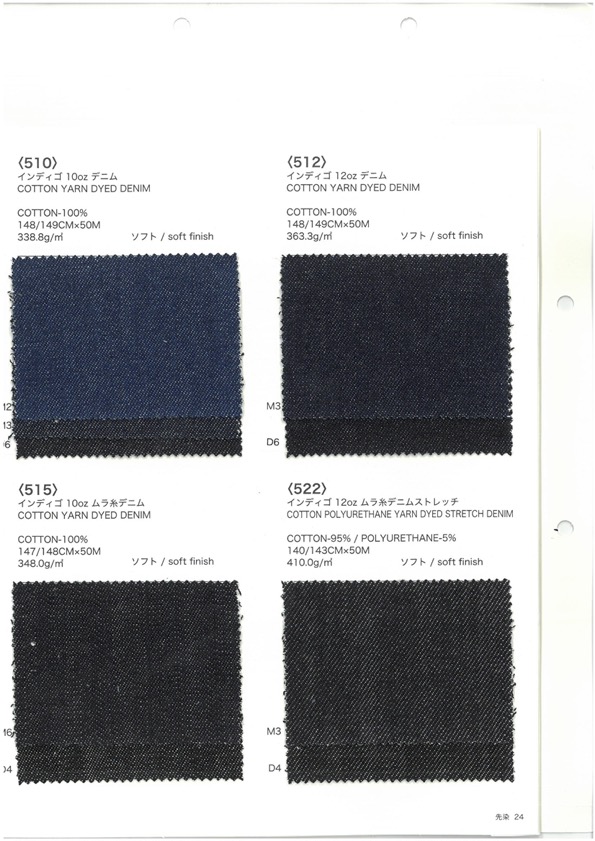 515 Mezclilla De Hilo Irregular De 10 Oz[Fabrica Textil] VANCET