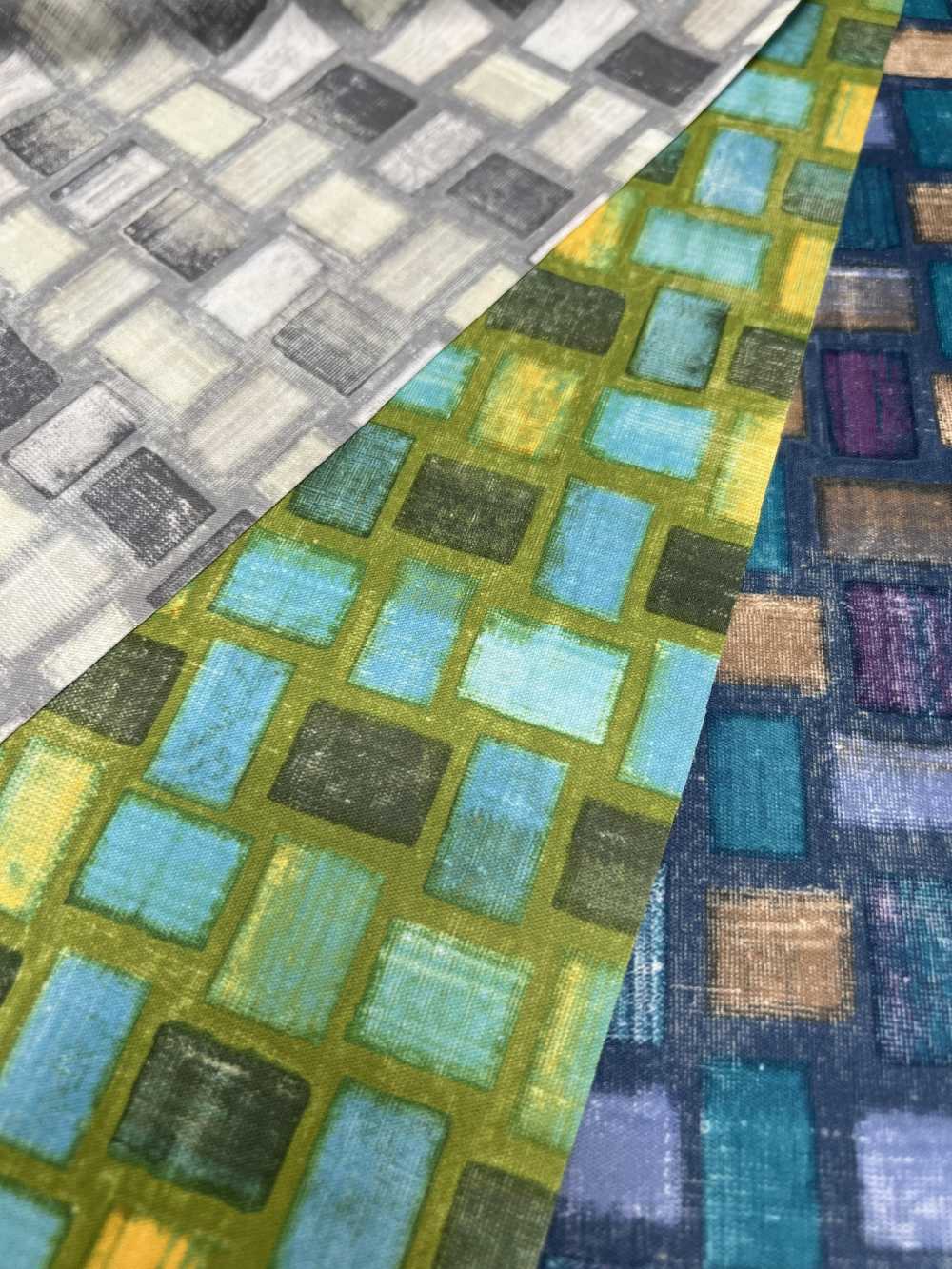 54032-3 Patrón De Mosaico De Impresión De Transferencia De Tejido De Enclavamiento Circular[Fabrica Textil] EMPRESA SAKURA