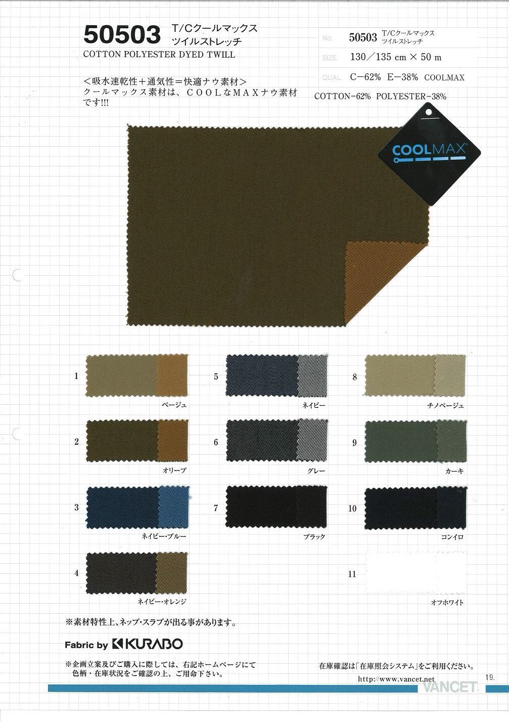 50503 Elástico De Sarga TC Coolmax[Fabrica Textil] VANCET