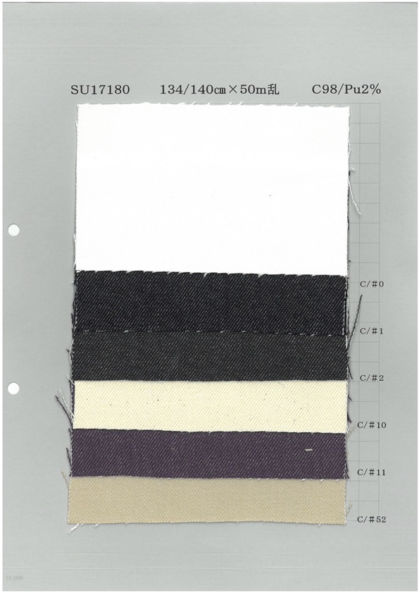 SU17180 Mezclilla De Color Elástica De 12 Oz[Fabrica Textil] Textil Yoshiwa