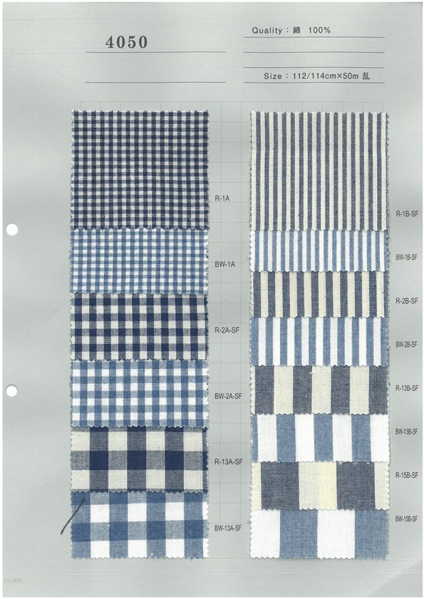 4050 Raya A Cuadros Guinga índigo[Fabrica Textil] Textil Yoshiwa
