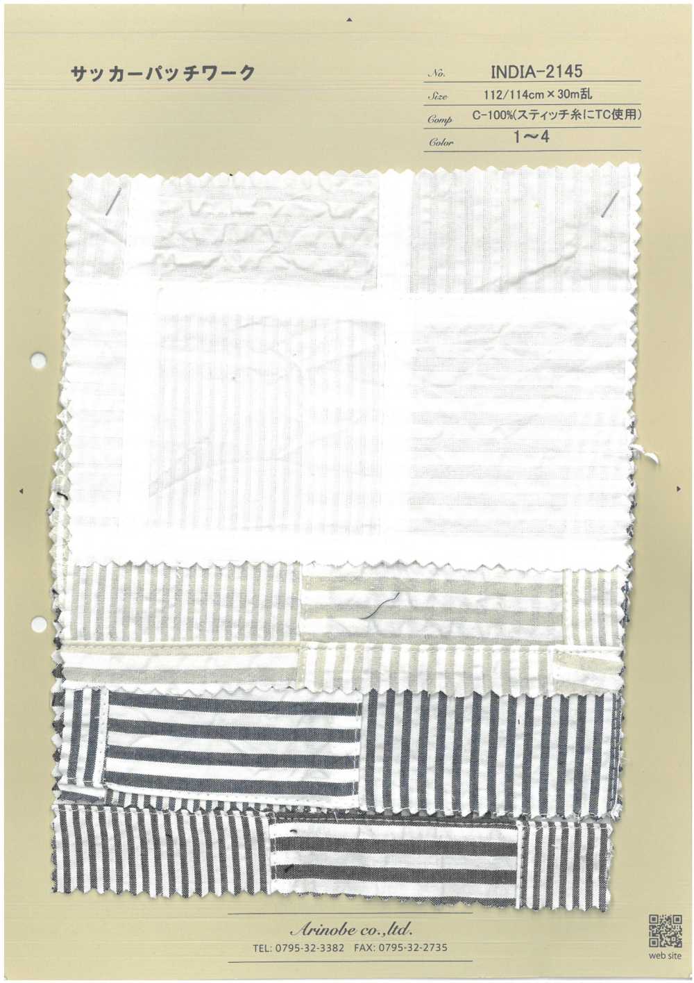 INDIA-2145 Patchwork De Seersucker[Fabrica Textil] ARINOBE CO., LTD.
