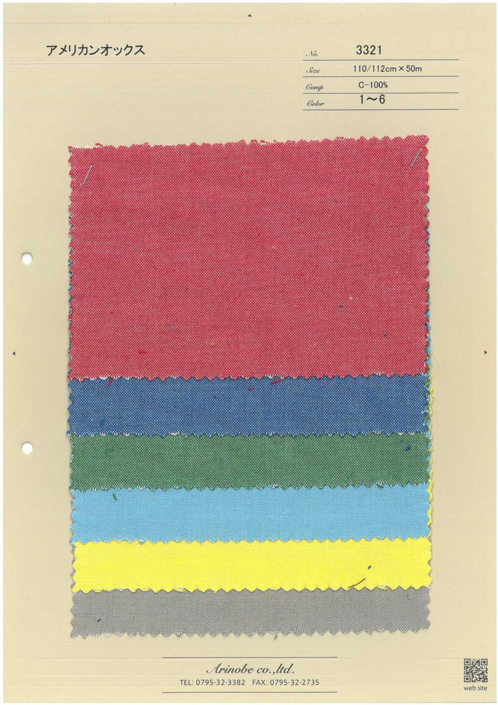 3321 Oxford Americano[Fabrica Textil] ARINOBE CO., LTD.