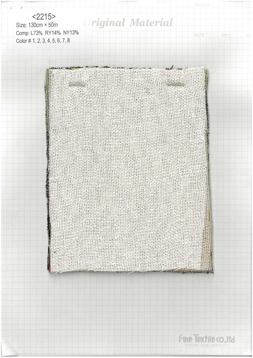 2215 Lino Rayón Nylon Leno Tejido Tejido[Fabrica Textil] Textil Fino