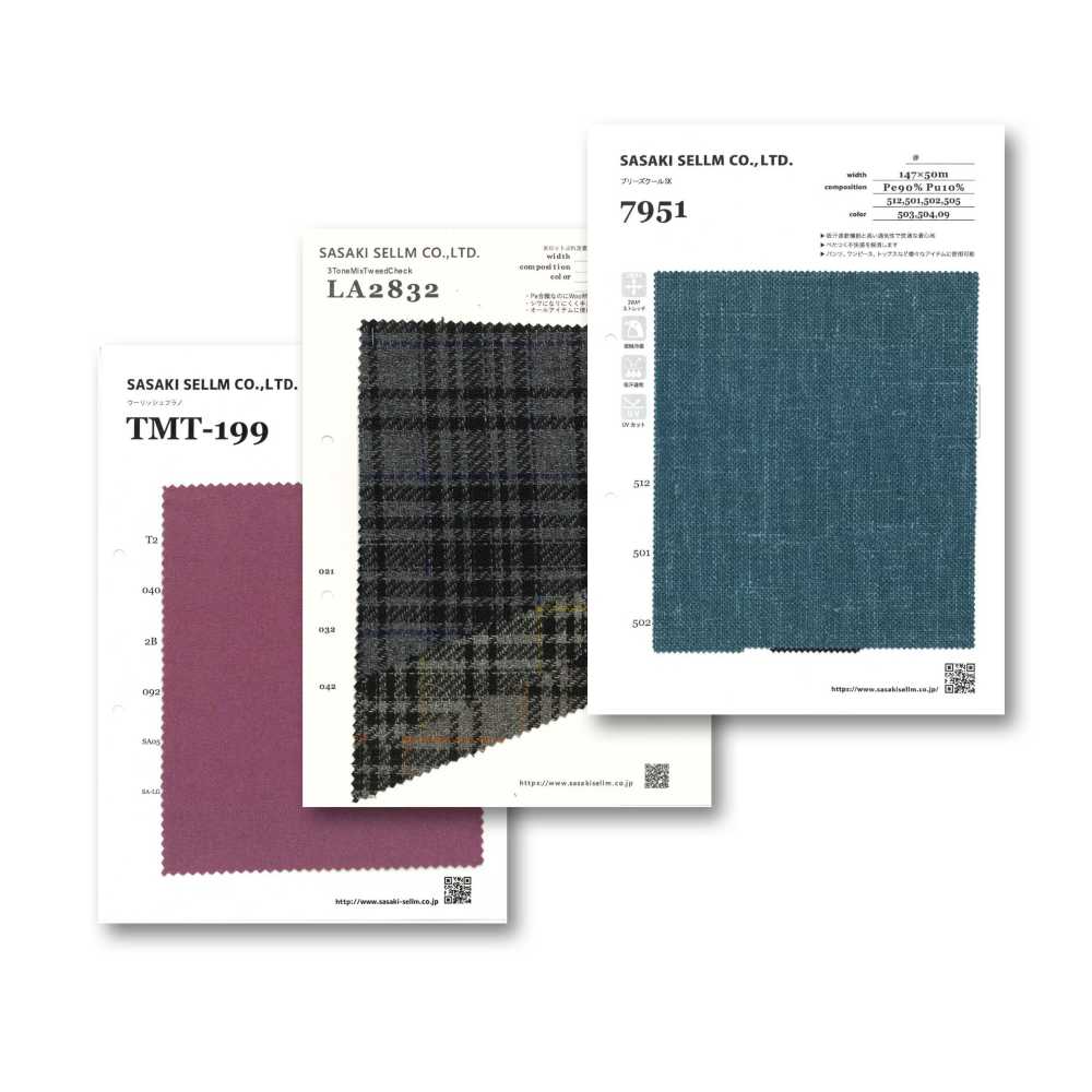 SSKS-SAMPLE Tarjeta De Muestra Textil SASAKISELLM
