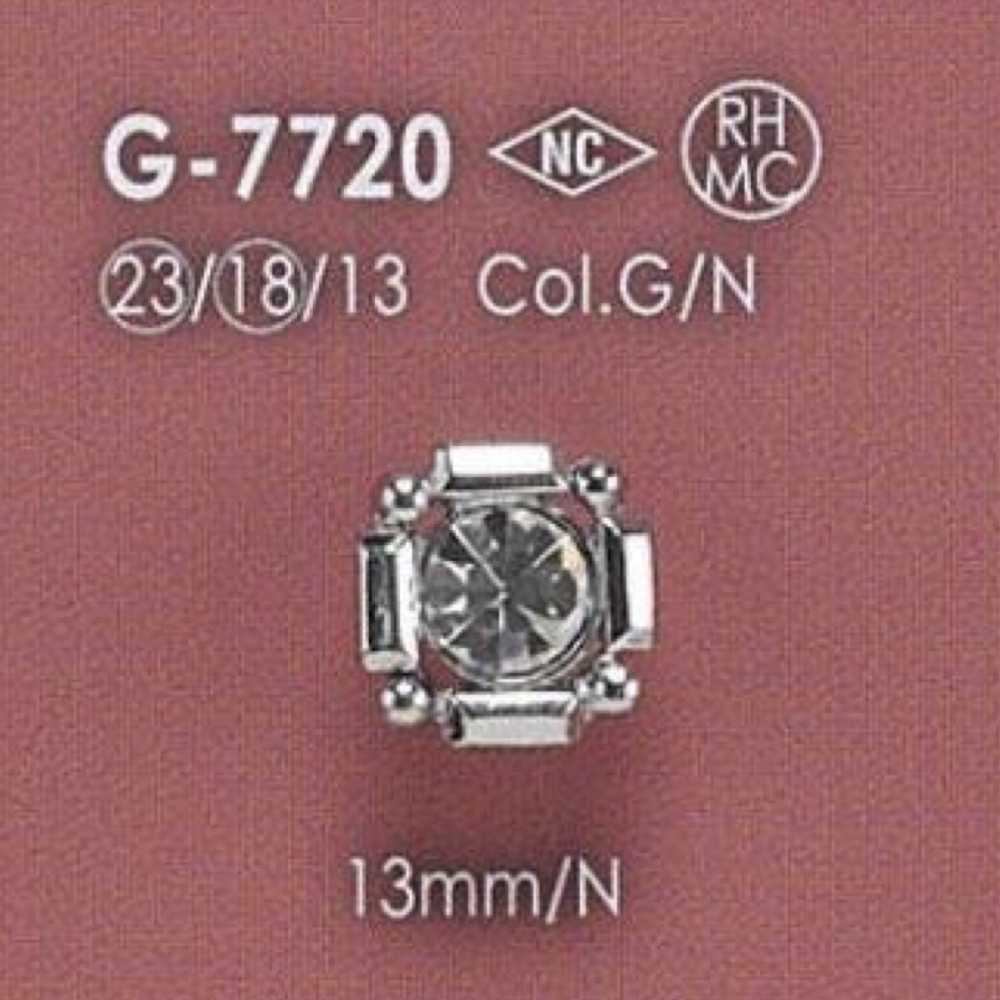 G7720 Botón Semicircular De Vidrio/fundido IRIS