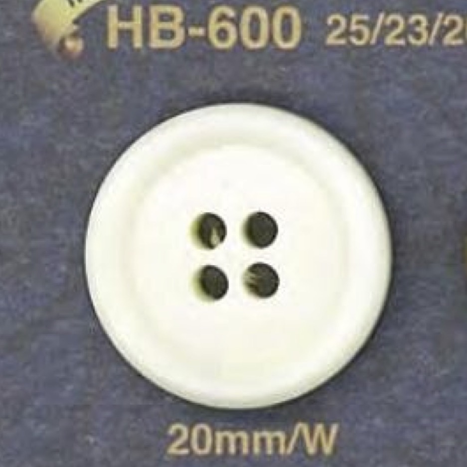 HB600 Botón De Cuerno De Búfalo Real Con 4 Agujeros En La Parte Delantera IRIS