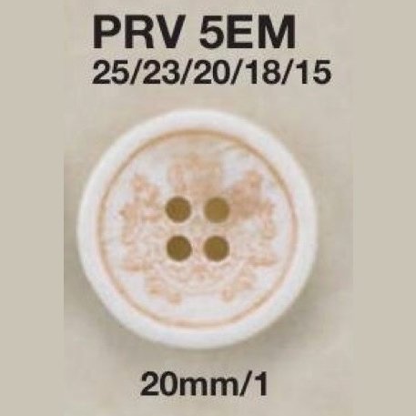 PRV5EM Botón De 4 Orificios Hecho De Resina De Urea IRIS
