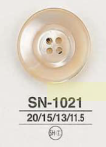 SN1021 Botón De 4 Agujeros De Concha IRIS