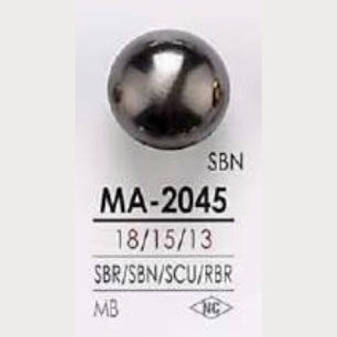 MA2045 Botón De Vástago De Medio Anillo De Anillo Circular De Latón IRIS