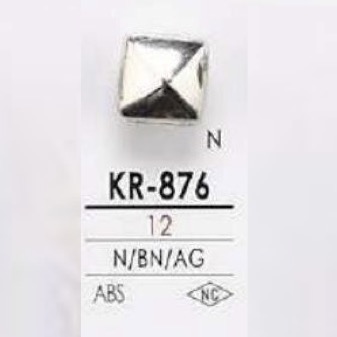 KR876 Botón De Vástago De Medio Anillo De Resina ABS IRIS