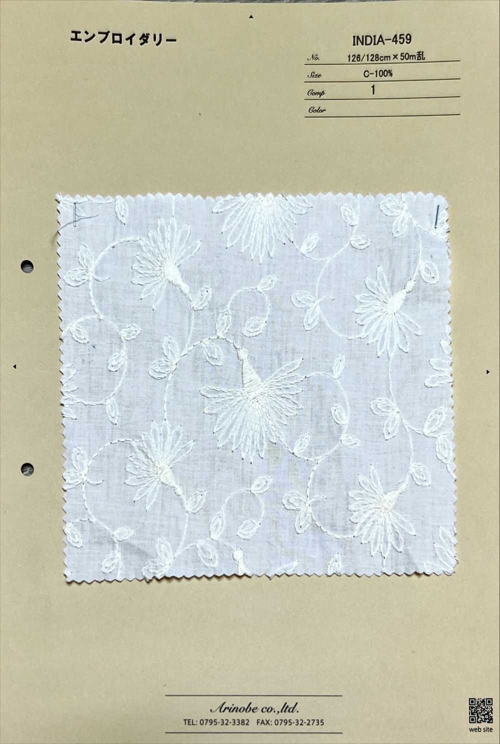 INDIA-459 Bordado[Fabrica Textil] ARINOBE CO., LTD.