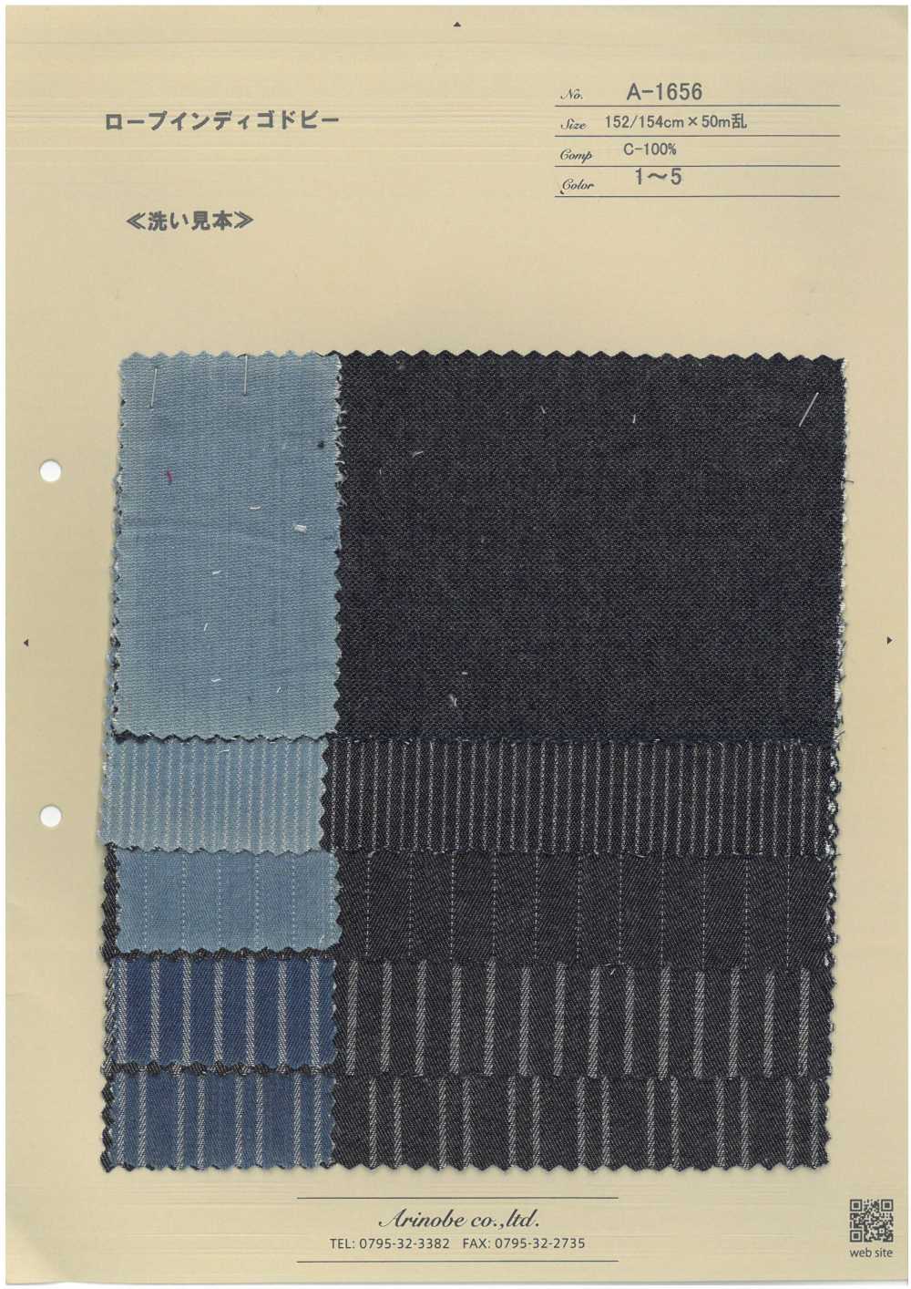 A-1656 Dobby índigo De Cuerda[Fabrica Textil] ARINOBE CO., LTD.