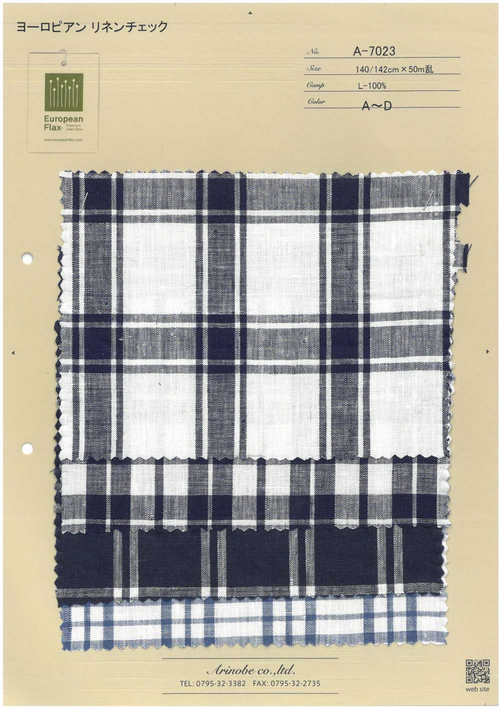 A-7023 Cuadro De Lino Europeo[Fabrica Textil] ARINOBE CO., LTD.